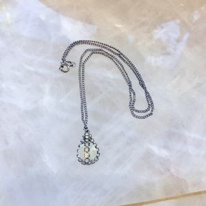 Vintage Rhinestone Pendant Necklace